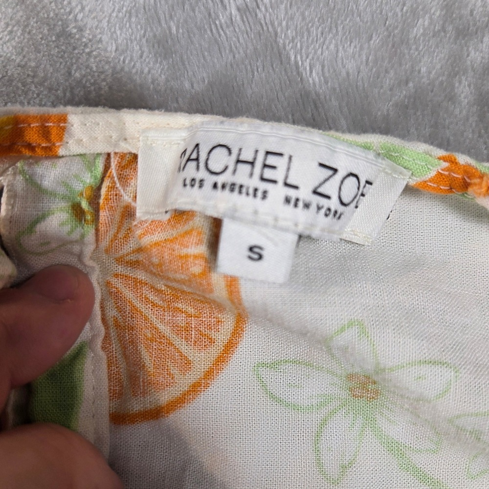 Rachel Zoe Mediterranean Citrus Fruit Print Crop Top & Tiered Midi Skirt Set - Picture 5 of 6